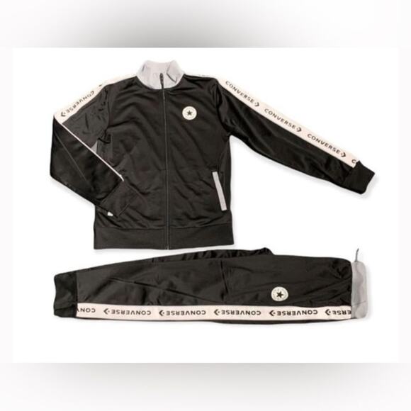 Converse Chuck Taylor Boys Track Suit Black SIZE 3T - Picture 2 of 2